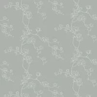 Magnolia Home Magnolia Branches Wallpaper 27x27 Eucalyptus. Washable