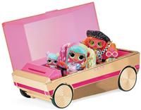 L.O.L. Surprise! 118305EUC 3-in-1 Party Cruiser Car-with Surprise Pool, Dance Floor, & Magic Black Lights-Rose Gold with Pink Trim-Fits LOL Surprise & OMG Dolls-Collectable, Gift for Girls Age 4+