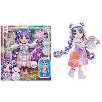Rainbow High Winter Wonderland - Violet (Purple) - 28 cm Fashion Doll, With Hidden Magic Snow That Puffs Up with Water, Comes with A Snowman Kit, Suitable For Kids Ages 4-12 Years Old and Collectors