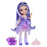 Rainbow High Rainbow Shimmers with Slime - Violet, Purple - 28cm Fashion Doll, Comes with a Slime Kit and a Pet Squirrel, Suitable for Children Ages 4+