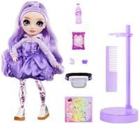 Rainbow High Sparkle and Shine - Viola (Purple) - 28 cm Fashion Doll with Liquid Sparkles in Her Legs, Shake to See Them Sparkle, for Kids 4-12 Years Old