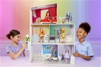 Rainbow High Townhouse- 3-Storey Wood Dollhouse Playset with 5 Colourful Rooms & Rooftop patio - Fully Furnished Fashion Home with working Lift and Play Accessories - Great Toy for Kids 4 to 12+ Years
