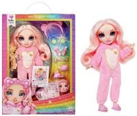 Rainbow High Junior High PJ Party - Bella (Pink) - 22 cm Posable Doll with Soft Onesie, Slippers and Play Accessories - Kids Toy - Great for Ages 4-12 Years