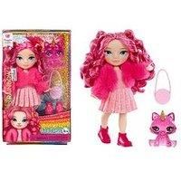 Rainbow High Littles - Magenta Monroe - Small, Posable Fashion Doll – Pink 14 cm Tall Doll with Purse and Magical Pet Kitty - Suitable for Kids and Collectors