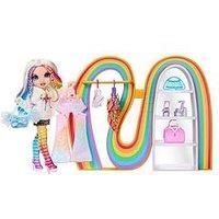 Rainbow High Amaya’s Rainbow Closet Playset - with Exclusive Rainbow Doll, Fashion, Shoes, Purses, Hangers, Clothes Rack, Shelves, Fun Present for Kids 4+