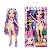 Rainbow High My Fashion Style Doll - Violet - 28cm Purple Fashion Doll with Statement Outfit and Stylish Handbag, Play, Posable, Collectable, For Children Ages 4 to 12+