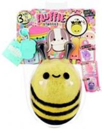 Fluffie Stuffiez Bee Small Collectible Feature Plush - Surprise Reveal Unboxing Huggable Tactile Play Fidget DIY Ultra Soft Fluff
