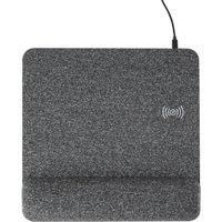 ALLSOP PowerTrack Plush Wireless Charging Mouse Mat - Grey