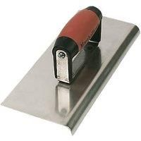 Marshalltown M192SS 10-inch Stainless Steel Cement Edger - Durasoft Handle, Red