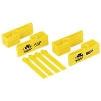 Marshalltown M86P Plastic Brick Line Blocks 127mm X 57mm, 2 In Pack With 4 Twigs