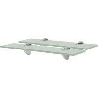 Floating Shelves 2 pcs Glass 40x20 cm 8 mm