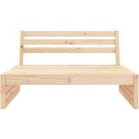 Garden Middle Sofa 120x80 cm Solid Wood Pine