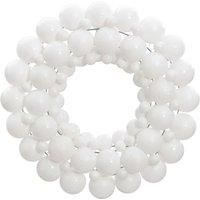 Christmas Wreath White 45 cm Polystyrene