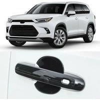 For Toyota Grand Highlander 2024 2025 Exterior Door Handle Cover Stylish Glossy Black