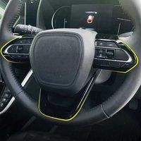 For Toyota Noah Voxy Suzuki Landy Glossy Black Steering Wheel Switch Button Trim 2022 2023 2024 2025
