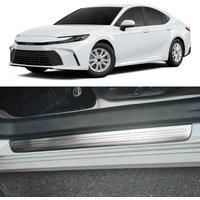 For 2025 Toyota Camry Stainless Steel Car Door Sill Kick Scuff Protector Guard Cover Trim