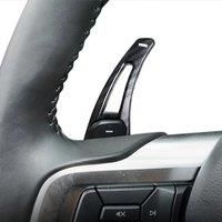 Car Steering Wheel Shifter Paddle Extension For 2015-2023 Ford Mustang 2022 2021 2020 Carbon Fiber / Glossy Black Car Styling