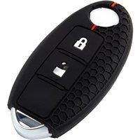 For Nissan X-Trail Qashqai Kicks Murano Note Micra 370Z Juke Leaf Car Key Fob Case Cover Chain Ring