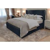 Grey Soft Touch Bed Set With Optional Ottoman Storage - 5 Sizes