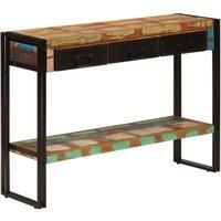 Console Table 110x30x76 cm Solid Wood Reclaimed