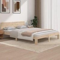 Bed Frame Solid Wood 150x200 cm King Size