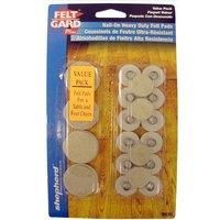 Felt Gard Furniture Legs Nail-in Pads, for Table & Chairs Feet, Beige, 25mm & 38mm, Pack of 20