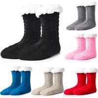 Sherpa Fuzzy Slipper Socks - 7 Colours! - Black