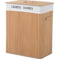 Lights & Darks Bamboo Laundry Basket