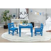 Kids Table & Chairs Set - Blue, Green, Red Or Grey!