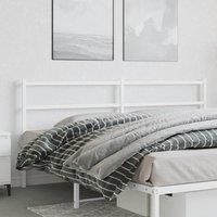 Metal Headboard White 193 cm