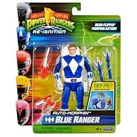 Power Rangers Mighty Morphin Auto-Morphin Blue Ranger Action Figure