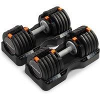 NordicTrack 25 kg Select-a-weight Dumbbell Pair, Black