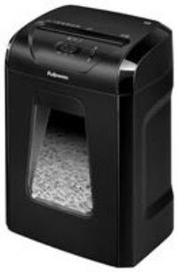 Fellowes Powershred 12C Personal 12 Sheet Cross Cut Paper Shredder for Home Use - with Safety Lock