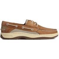 Sperry Men's Dark Tan 'Billfish 3-Eye' Lace Boat Shoes in Brown | Size: 8