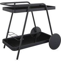 Novogratz Ng Barbie Outdoor Bar Cart - Aluminum Charcoal, Grey