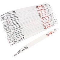 Milwaukee SAWZALL 48008711 Construction Wood Wrecker Blade Set 25 Pieces (675GE)