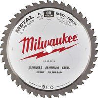 Milwaukee Metal Circular Saw Blade 203 x 5/8" x 1.8mm 42T in White Resin