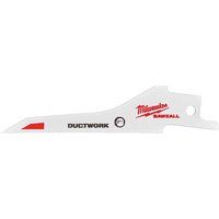 Milwaukee Ductwork Thin Metal Cutting Reciprocating Sabre Saw Blades 85mm Pack of 5