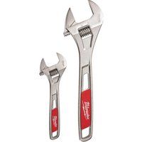 Milwaukee 48227400 6/10-Inch Adjustable Wrench Set - Silver/Red
