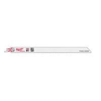 Milwaukee Sawzall Reciprocating Saw Blade Thin Kerf 300mm x 18TPI (5 Pack) in White Steel