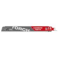 Milwaukee Sawzall Reciprocating Saw Blade TCT Torch 230mm x 8TPI (5 Pack) in Red/Grey Iron