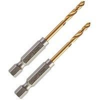 Milwaukee Red Hex Shockwave HSS-TIN Metal Drill Bits 2mm - 13mm