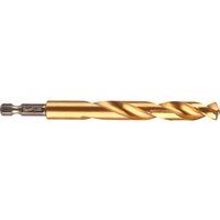 Milwaukee Shockwave Metal Drill Bit HSS-G Red Hex Titanium 1/4 Inch 11 x 125 mm