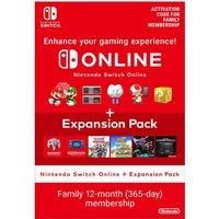 Nintendo Switch Online 12 Month Family Membership + Expansion Pack 365 Days Download ( Uk - EU)