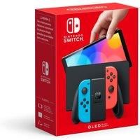 NINTENDO Switch OLED Console - Neon Red & Blue - Currys