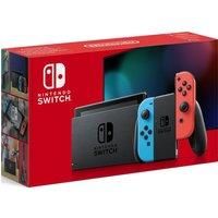 Argos Nintendo Switch Console Neon Red Blue Improved Battery HAC-001-01