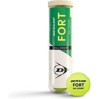 DUNLOP Fort All Court TS tennis ball - for sand, hard court and grass (4 balls)
