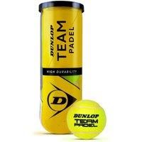 Dunlop Team Pressurised Padel Balls - Tube Of 3