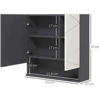 Light Grey Bathroom Mirror Cabinet!