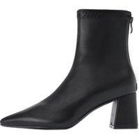 Unisex Black Women'S High Heeled Boots - Chic Style In Two Colours